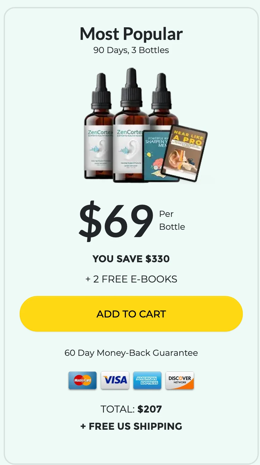 ZenCortex 3 bottles